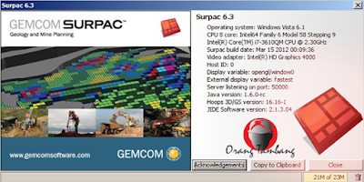 Download Surpac 6.3 Lengkap Dengan Patch + Crack
