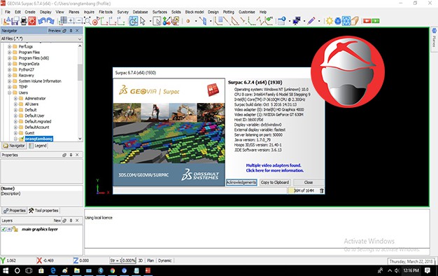 Geovia Surpac 6.7.4 Free Download Full Patch
