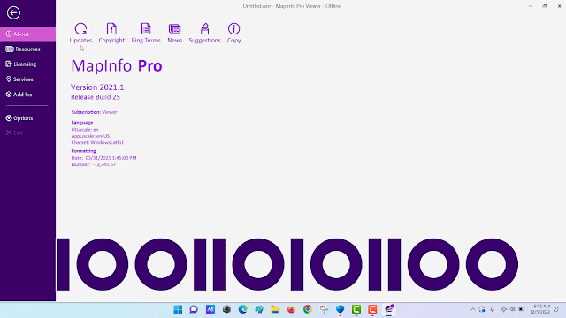 MapInfo Pro 2021.1.25